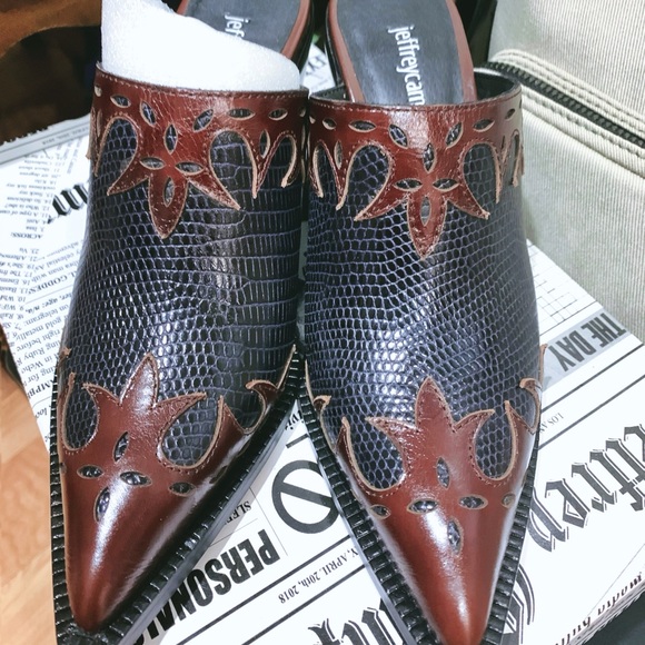 NIB❗️Rare Jeffrey Campbell Tonto Western Mules - Picture 5 of 8